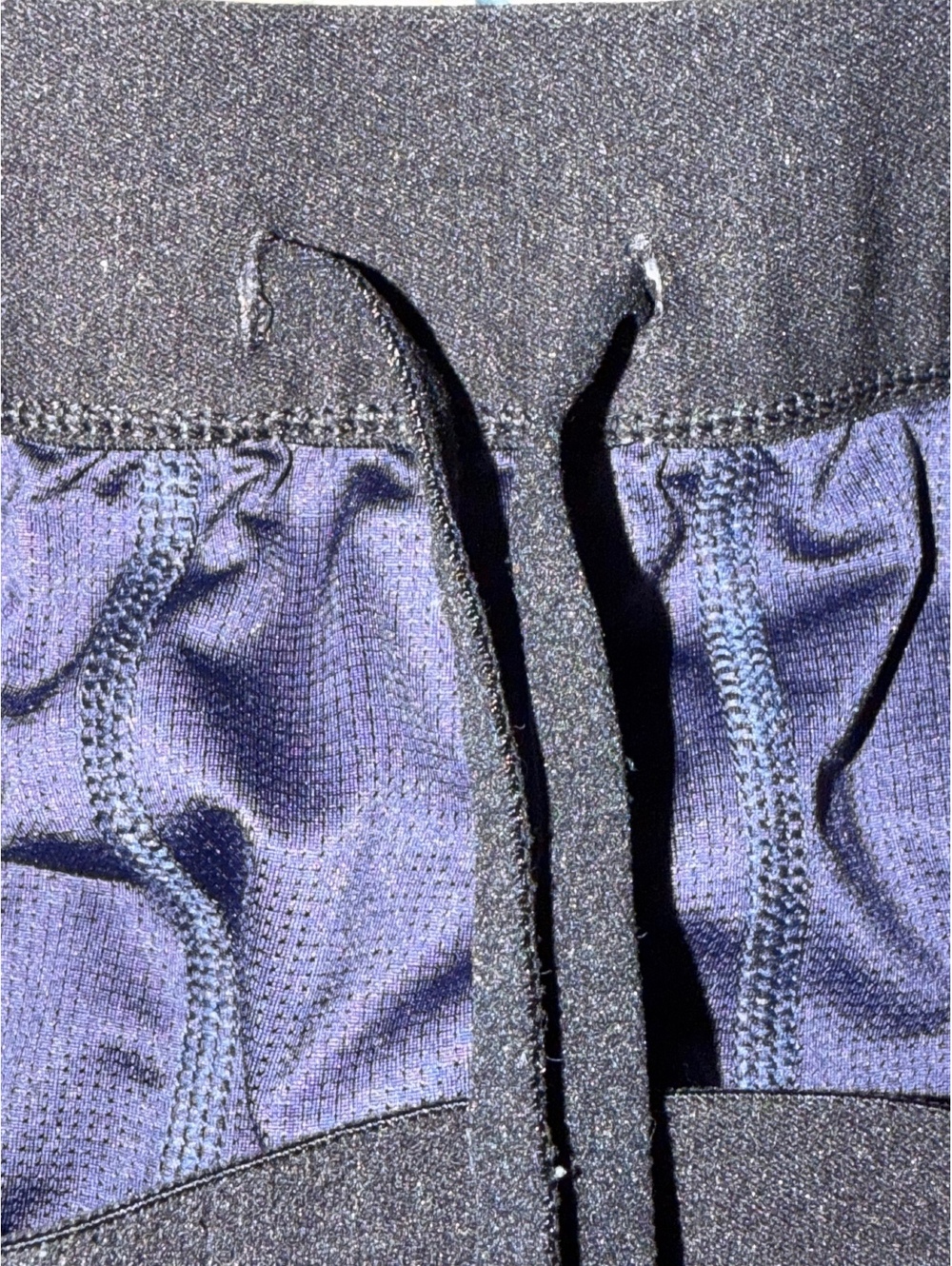 All in Motion Women’s Running Athletic Shorts Navy Blue Size M Stretch Lined - Picture 4 of 5